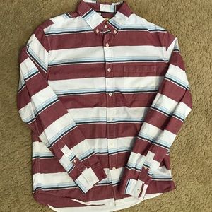 Striped causal button down shirt